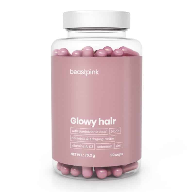 Glowy Hair - BeastPink 90 κάψουλες 1 Glowy Hair - BeastPink 90 κάψουλες