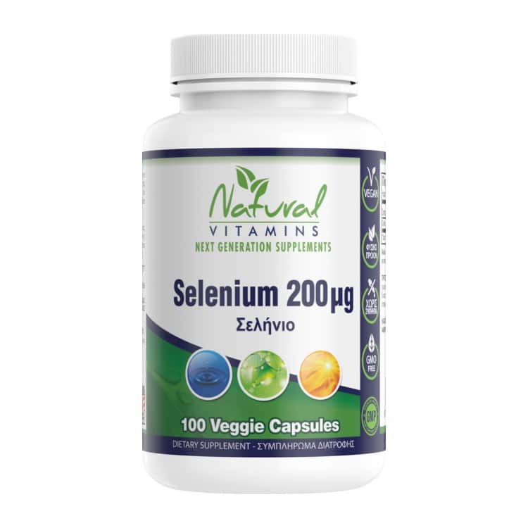 Selenium 200 mcg - Natural Vitamins 100 κάψουλες 1 Selenium 200 mcg - Natural Vitamins 100 κάψουλες