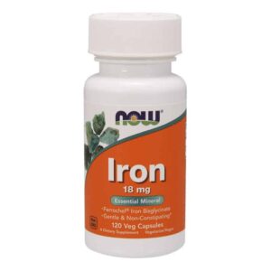 Σίδηρος 18 mg - NOW Foods 120 κάψουλες