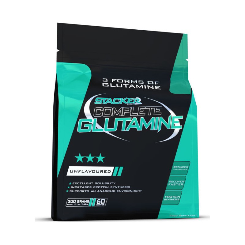 Complete Glutamine 300gr - Stacker 2 Unflavoured 1 Complete Glutamine 300gr - Stacker 2 Unflavoured