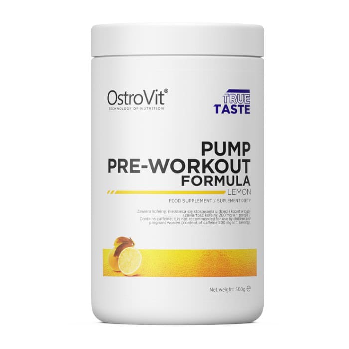 Pump pre-workout new formula - OstroVit 500g με γεύση λεμόνι 1 Pump pre-workout new formula - OstroVit 500g με γεύση λεμόνι