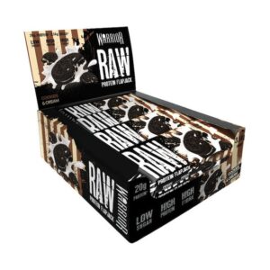 Raw Protein Flapjack Μπάρες με 20gr Πρωτεΐνης - Warrior Cookies & Cream 12x75gr
