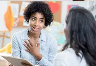 reducing-probem-behavior-pinecrest A parent teacher training session to help with problem behavior at home and aba therapy