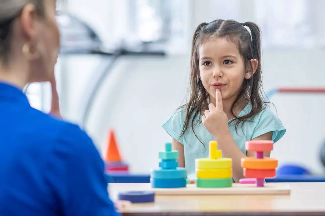 A child learning through aba therapy benefits