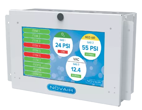 NOVAIR LCD Alarm Front view