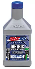 AMSOIL Metric Synthetic 10W-40 Motorcycle Oil
