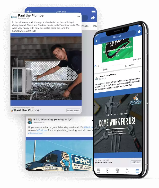 Facebook Ads - Plumbing & HVAC SEO