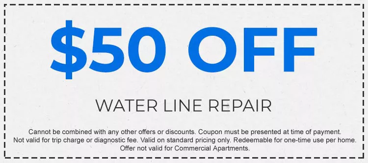 Discount on Water Line Repair