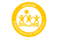 Yellow printed logo for Arizona Department of Education