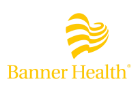 Yellow printed logo for Banner Health