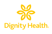 Yellow printed logo for Dignity Health