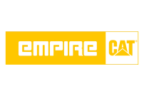Yellow printed logo for Empire CAT