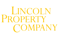Yellow printed logo for Lincoln Property Company