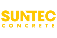Yellow printed logo for Suntec Concrete