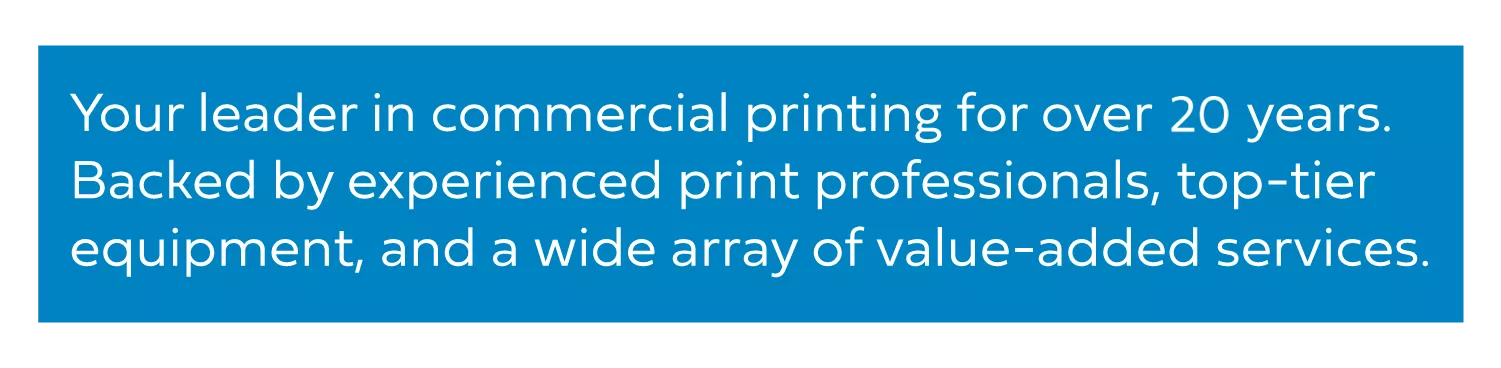 Leader in commercial printing statement