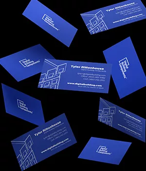 Samples of Tyler Rittenhouse business cards.
