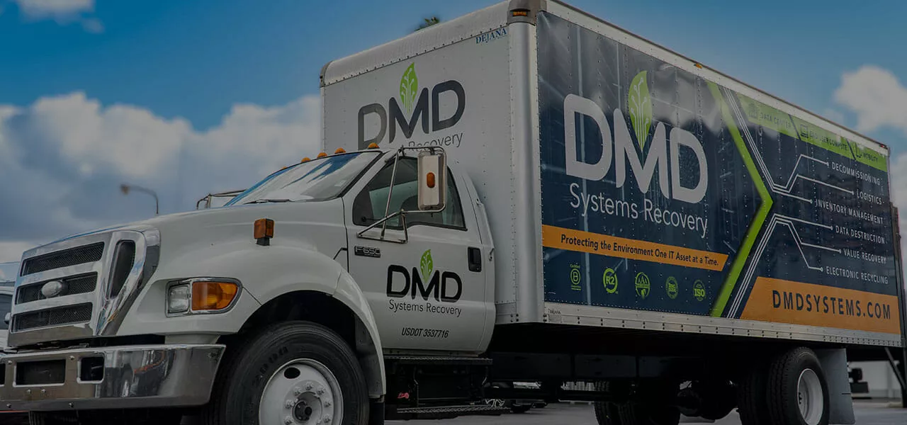 Full-color vehicle wraps installed on a box of a large deliver truck.