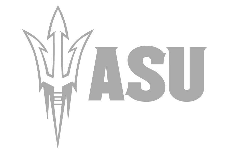 Gey ASU university logo