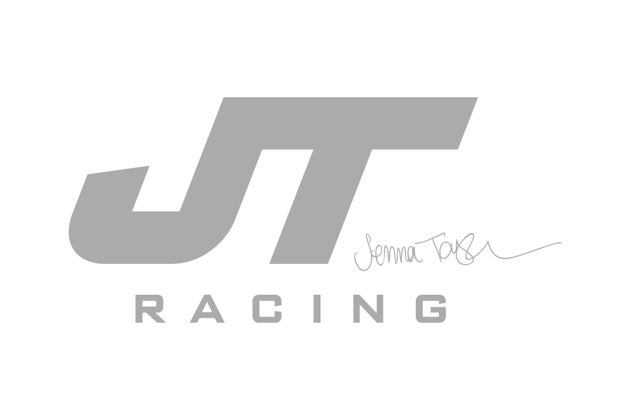 Grey JT Racing logo.