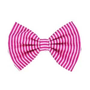 Pink Striped Bow