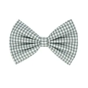 Grey Checks Bow