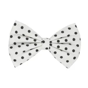 Monochrome Dots Bow