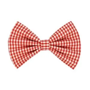 Red Checks Bow