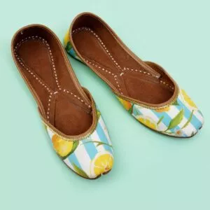 Lemon Printed Jutti