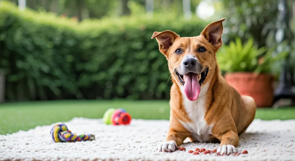 dog sitting down