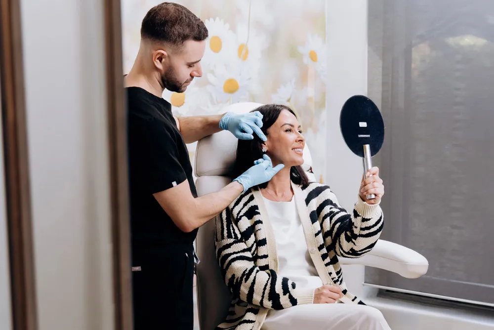 woman getting botox injections in NYC