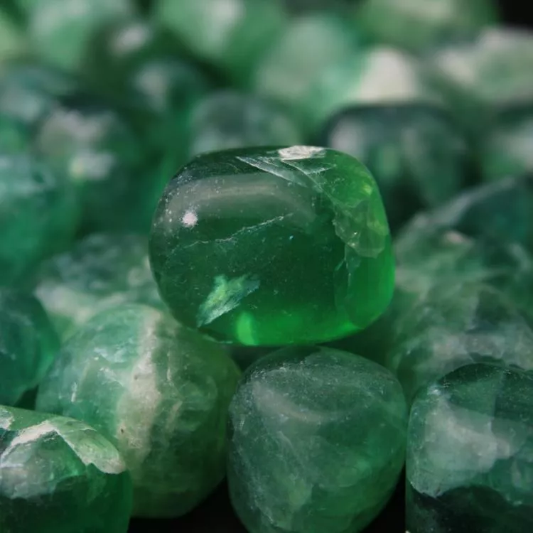 Green Fluorite Tumble Stone Remedywala