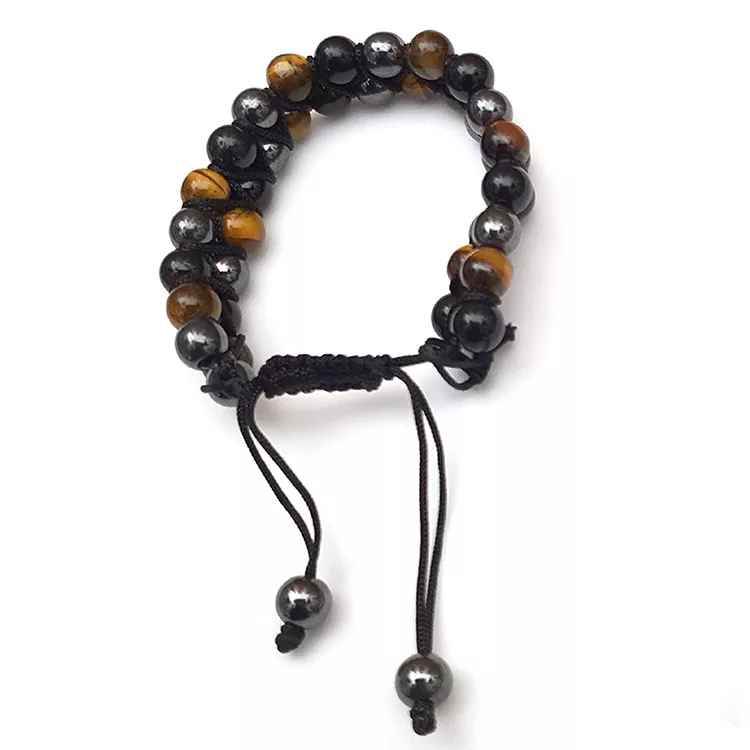 Remedywala Tiger's Eye, Hematite Black Obsidian Combination Bracelet