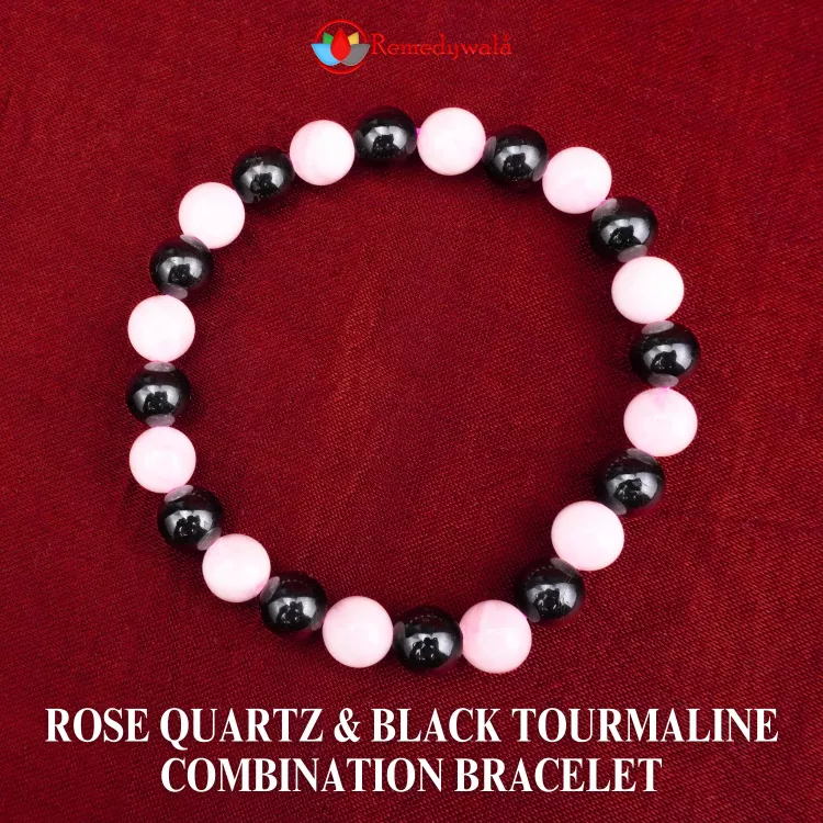 Rose Tourmaline Combination Bracelet Remedywala