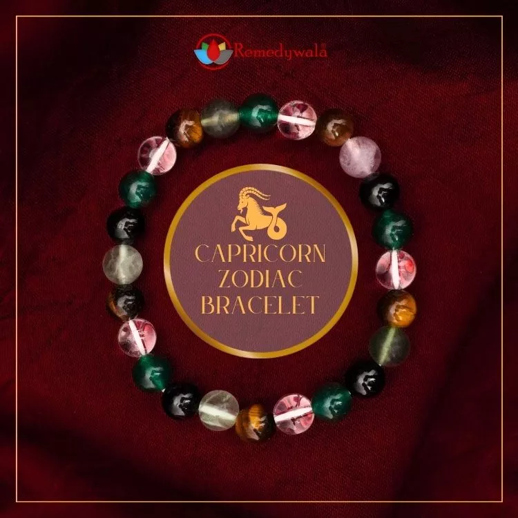 Capricorn Zodiac Crystal Bracelet – Healing Birthstone Bracelet