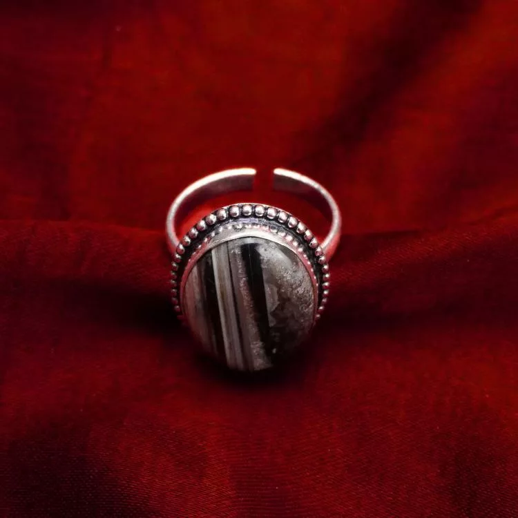 Sulemani Hakik Stone Ring Natural Gemstone Crystal Jewelry