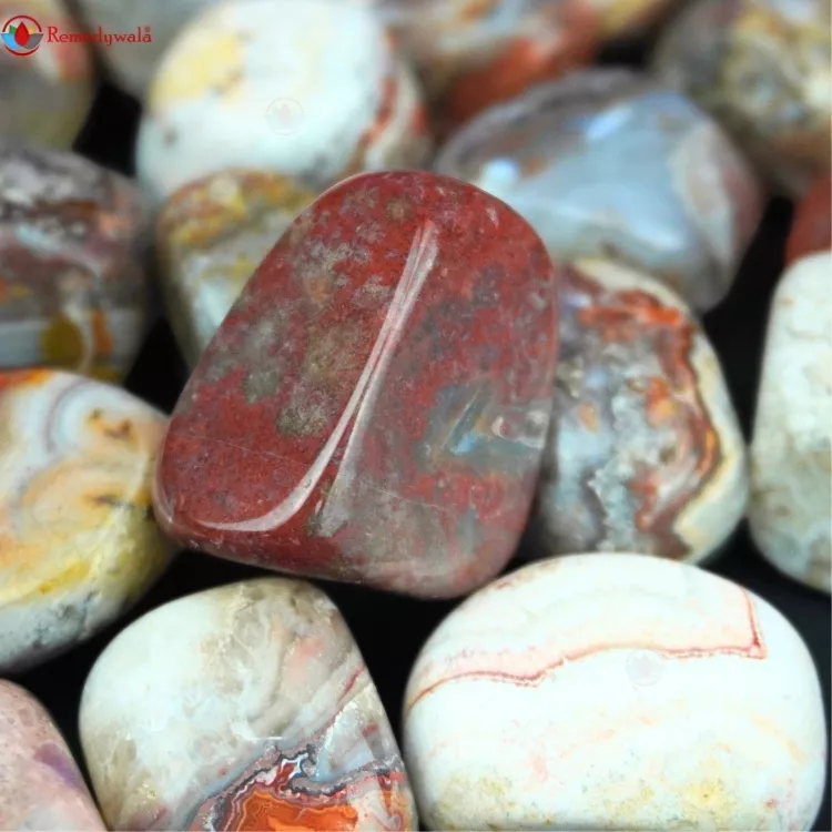 Crazy Lace Agate Tumble Stone – Joy, Positivity & Emotional Balance
