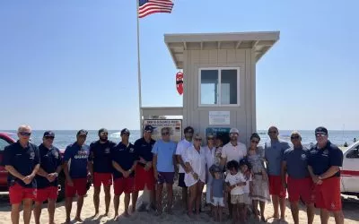 Lifeguard Tower Dedicated To Longtime Friend and Family Of The Beach Patrol