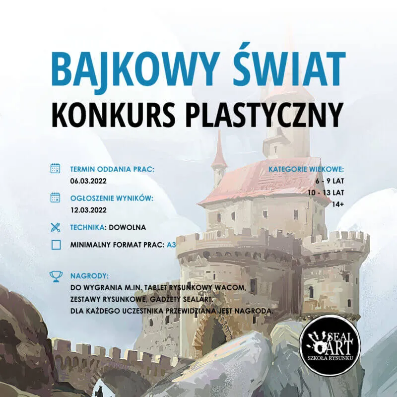 konkurs plastyczny sealart szkoła rysunku rysunek dla dzieci | Sealart szkoła rysunku
