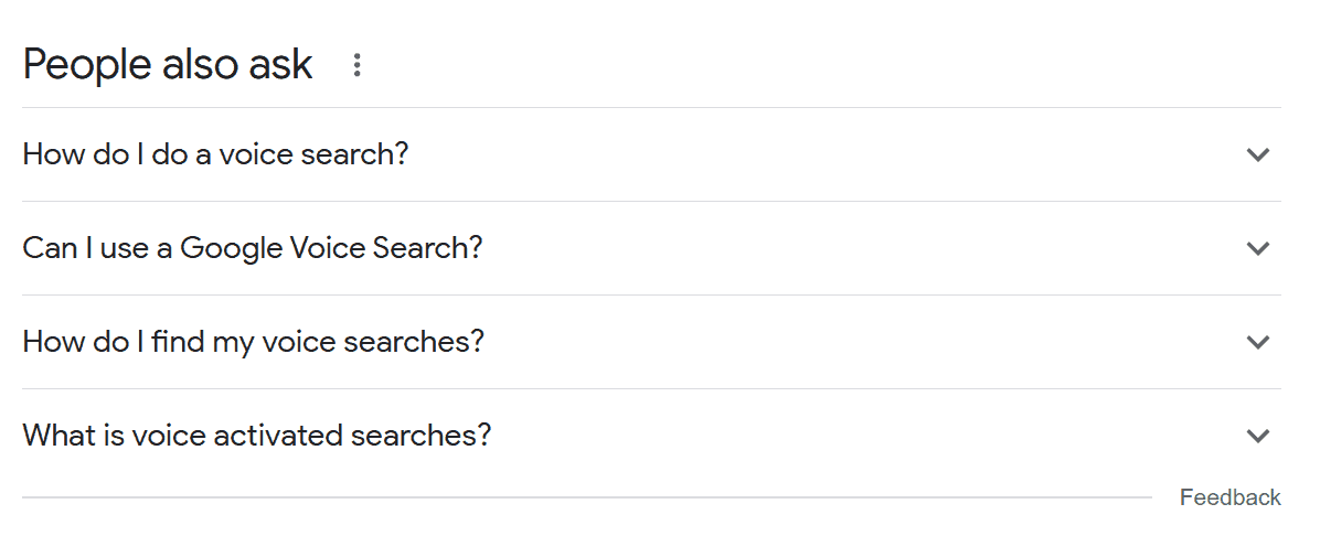 Learn How to Adapt SEO Strategy for Voice Search Queries 1 People also ask section