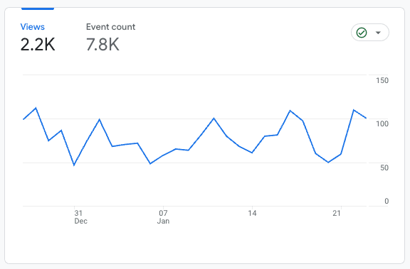 SEO for Niche Markets: Tailoring Your Strategy to Reach Your Target Audience 12 Screenshot of Google Anlaytics