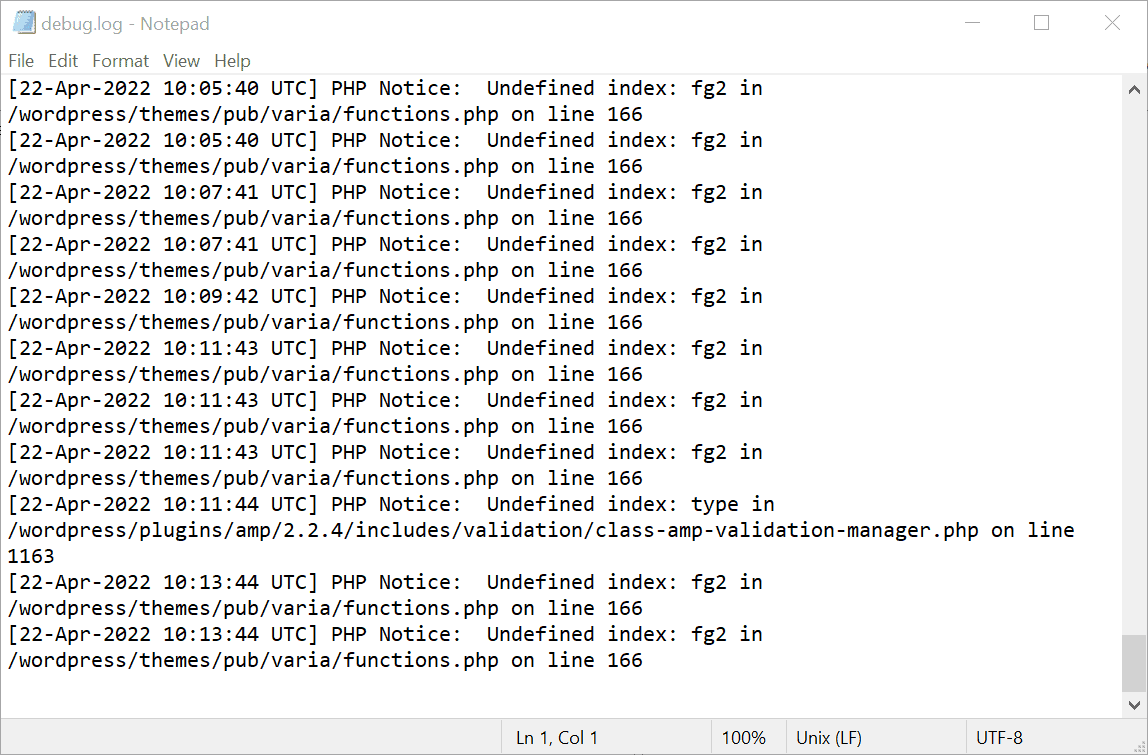 Website Speed Demon: Optimizing Your Startup Site for Blazing Performance 3 WordPress PHP error log