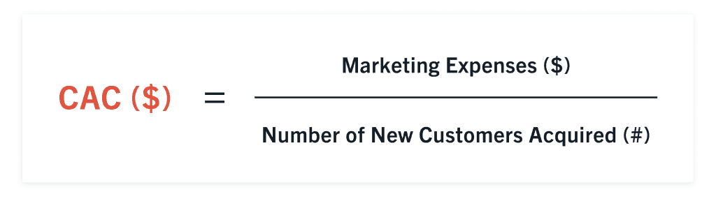 Mastering Revenue Marketing: Strategies, Impact, and Growth 3 Image showing customer acquisition cost formula