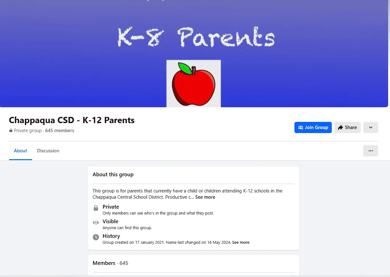 The Role of Digital Marketing in K-12 Education 3 Screenshot of a Facebook group