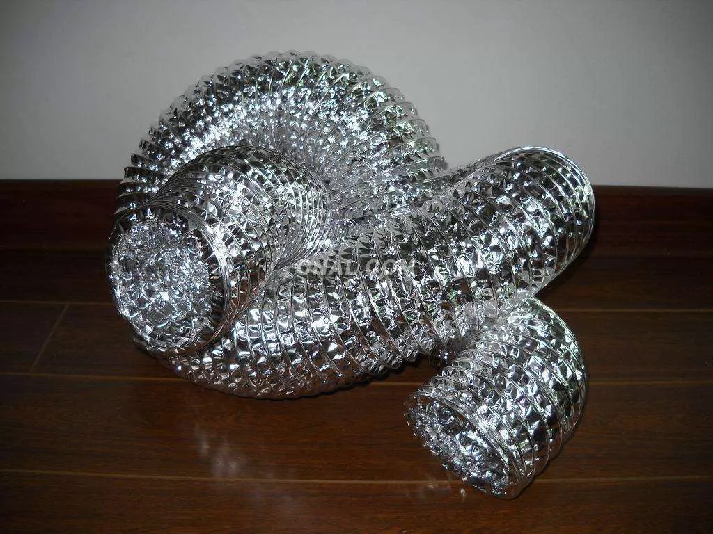 Non-insulated Aluminium Flexible Air Ducts With Single Aluminum Foil  Manufacturer-supplier China, image size:1024x768