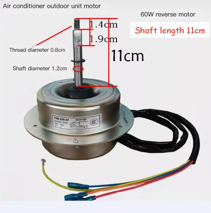 Air Conditioning Fan Motor YDK-60A-6F Compatible YDK-60-6G