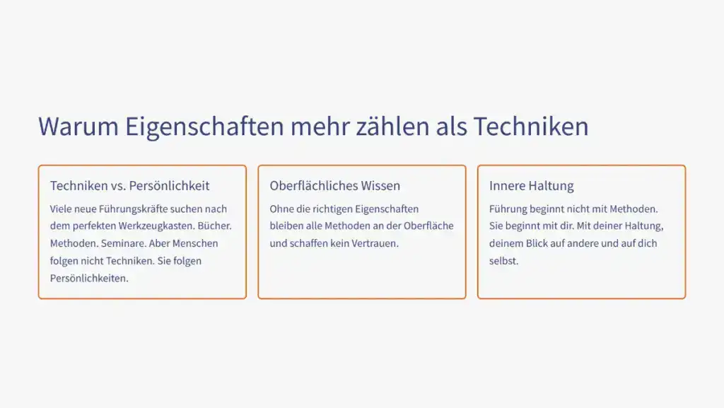 Warum Eigenschaften mehr zählen als Technik - Infografik
