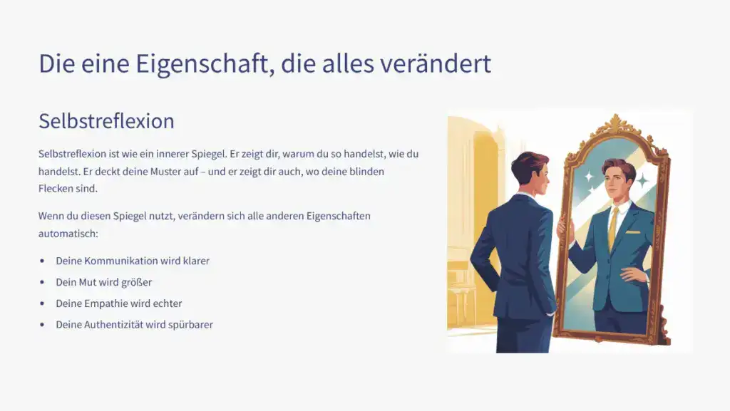 Infografik - die eine Eigenschaft, die alles verändert.