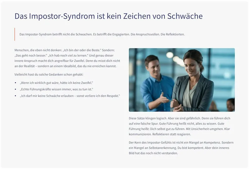 Impostor Syndrom Infografik
