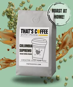 Unroasted Colombia Supremo Green Coffee Beans