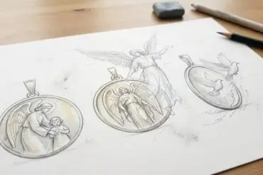 Le motif d’ange sur une médaille de baptême : sa symbolique et pourquoi l’offrir